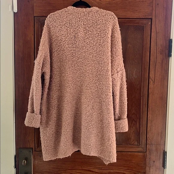 Free People Blush Slouch Cardigan Sweater Size Large - Picture 3 of 8